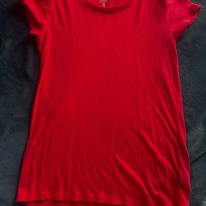 Plain red shirt